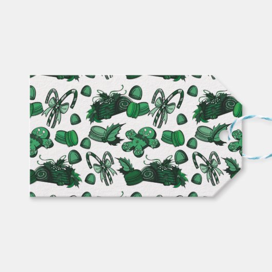 Holiday Sweets- Mint (Solid) Cadeaulabel (Voorkant (Horizontaal))