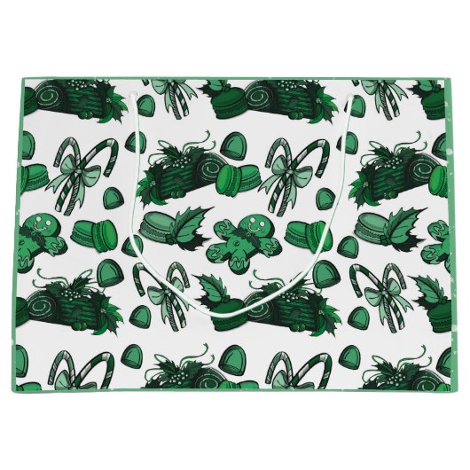 Holiday Sweets- Mint (Solid) Groot Cadeauzakje (Voorkant)