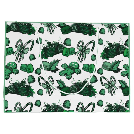 Holiday Sweets- Mint (Solid) Groot Cadeauzakje (Achterkant)