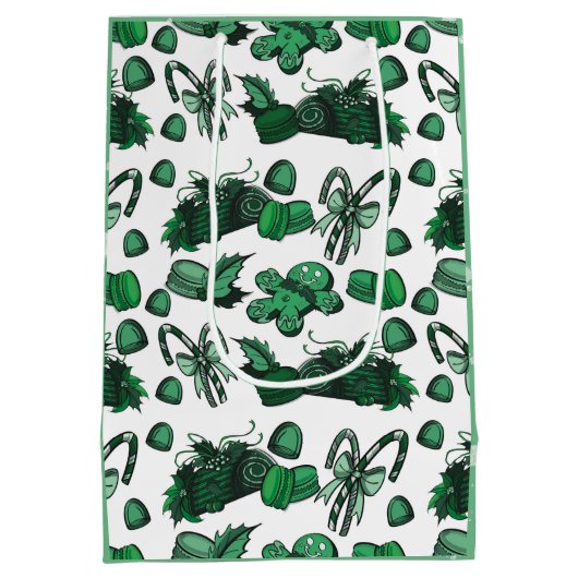 Holiday Sweets- Mint (Solid) Medium Cadeauzakje (Achterkant)