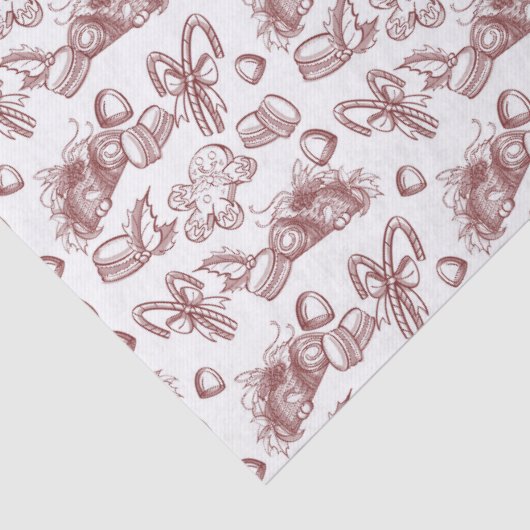 Holiday Sweets- Peppermint (Sheer) Tissuepapier (Detail)