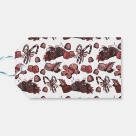 Holiday Sweets- Peppermint (Solid) Cadeaulabel