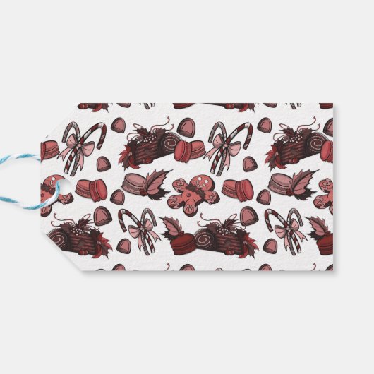 Holiday Sweets- Peppermint (Solid) Cadeaulabel (Achterkant Horizontaal)