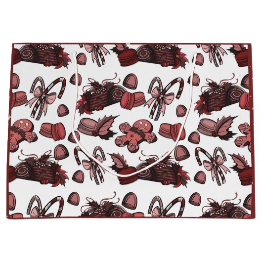 Holiday Sweets- Peppermint (Solid) Groot Cadeauzakje (Voorkant)