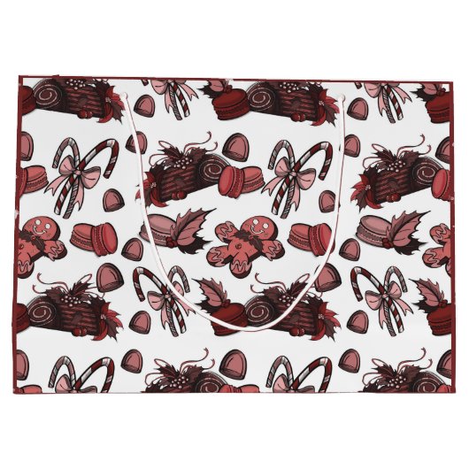 Holiday Sweets- Peppermint (Solid) Groot Cadeauzakje (Achterkant)