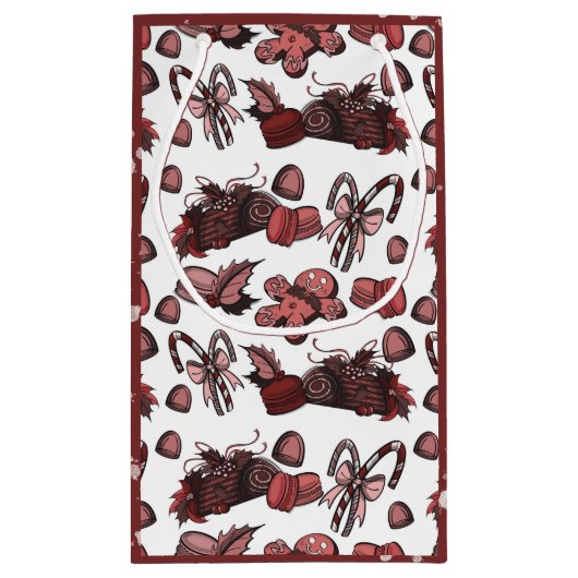 Holiday Sweets- Peppermint (Solid) Klein Cadeauzakje (Achterkant)