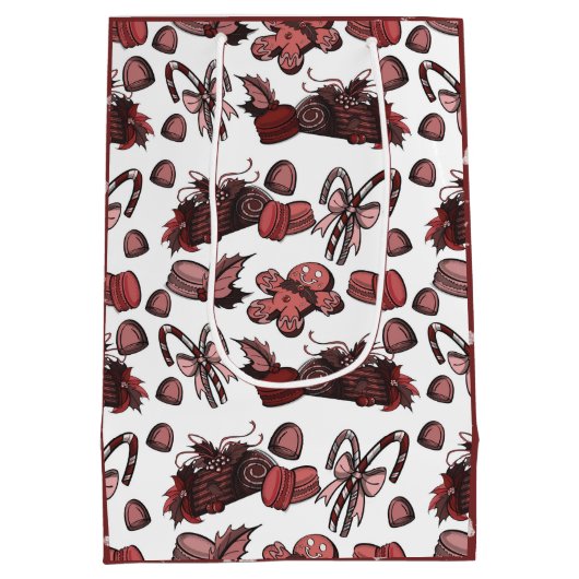 Holiday Sweets- Peppermint (Solid) Medium Cadeauzakje (Achterkant)