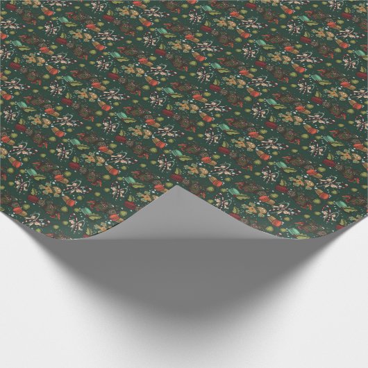 Holiday Sweets- Pine (Color) Cadeaupapier (Hoek)