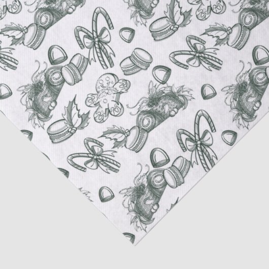 Holiday Sweets- Pine (Sheer) Tissuepapier (Detail)