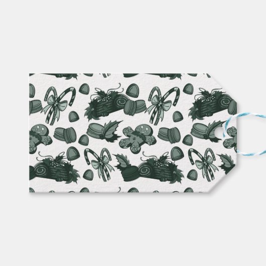 Holiday Sweets- Pine (Solid) Cadeaulabel (Voorkant (Horizontaal))