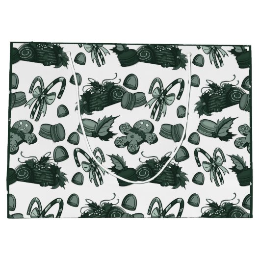 Holiday Sweets- Pine (Solid) Groot Cadeauzakje (Achterkant)