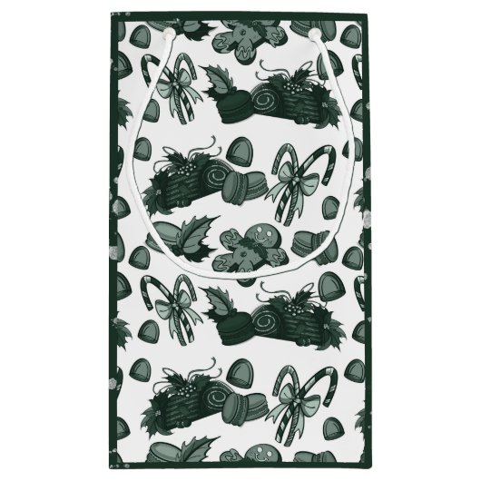 Holiday Sweets- Pine (Solid) Klein Cadeauzakje (Achterkant)