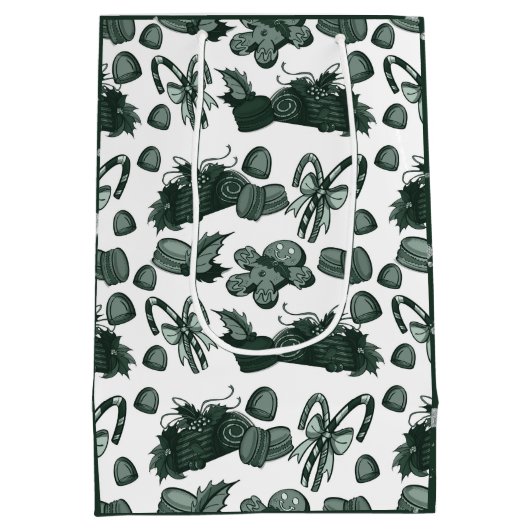 Holiday Sweets- Pine (Solid) Medium Cadeauzakje (Achterkant)