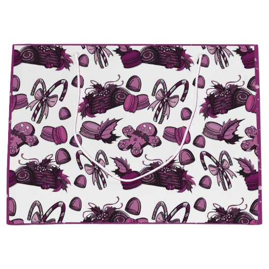 Holiday Sweets- Sugar Plum (Solid) Groot Cadeauzakje (Voorkant)