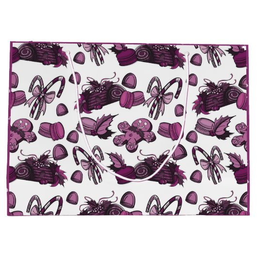 Holiday Sweets- Sugar Plum (Solid) Groot Cadeauzakje (Achterkant)