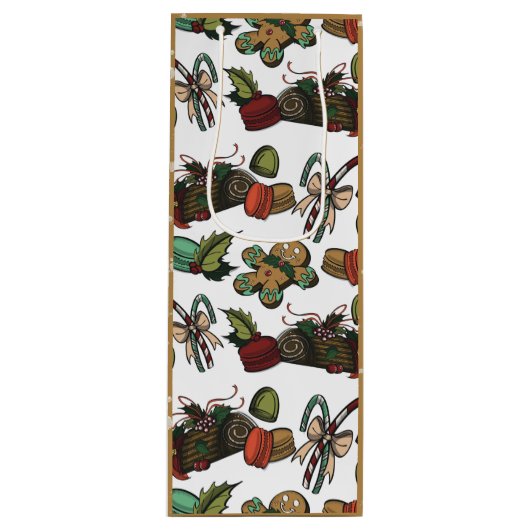 Holiday Sweets Wijn Cadeautas (Voorkant)