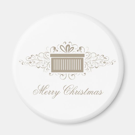 Holiday Swirls Cadeau Magnet, Latte Magneet (Voorkant)