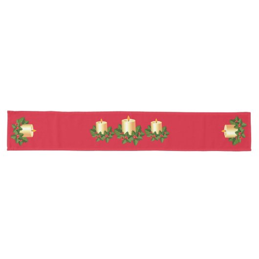 Holiday Table Runner-kaarsen Lange Tafelloper (Horizontaal)