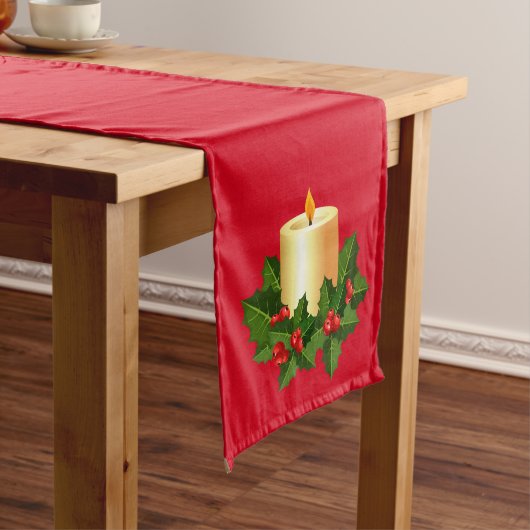 Holiday Table Runner-kaarsen Lange Tafelloper (Voorbeeld)
