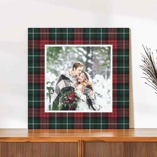 Holiday Tartan Canvas Afdruk
