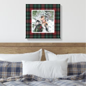 Holiday Tartan Canvas Afdruk (Insitu (Slaapkamer))