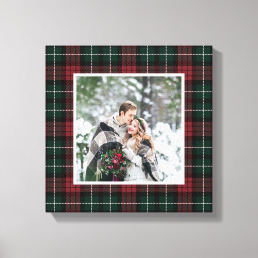 Holiday Tartan Canvas Afdruk (Voorkant)