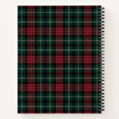 Holiday Tartan | Gepersonaliseerd recept Notitieboek (Achterkant)