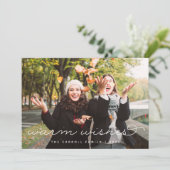 Holiday Tartan | Kerstfotokaart Feestdagenkaart (Staand voorkant)