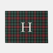 Holiday Tartan Monogram Deurmat (Voorkant)