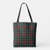 Holiday Tartan Monogram Tote Bag (Achterkant)