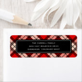 Holiday Tartan Return Address Label (Insitu)