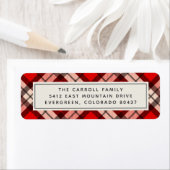 Holiday Tartan Return Address Label (Insitu)