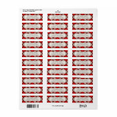 Holiday Tartan Return Address Label (Full Sheet)