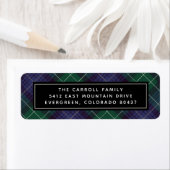 Holiday Tartan Return Address Label (Insitu)