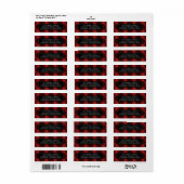 Holiday Tartan Return Address Label (Full Sheet)