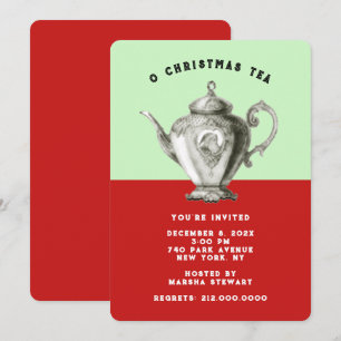 Holiday Tea Invites Kaart