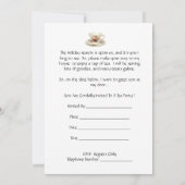 Holiday Tea Party uitnodiging (Achterkant)