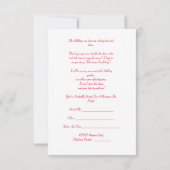 Holiday Tea Party-uitnodiging Kaart (Achterkant)