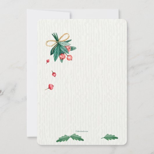 Holiday Tea Uitnodiging (Achterkant)