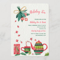 Holiday Tea Uitnodiging