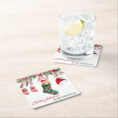 Holiday Teddy Bear Design Kartonnen Onderzetters (Insitu)