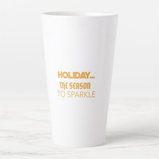 Holiday the season to sparkle latte mok (Voorkant)