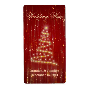 Holiday Thlekte Weddenschap Mini Wine Label