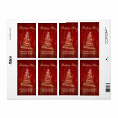 Holiday Thlekte Weddenschap Mini Wine Label (Full Sheet)
