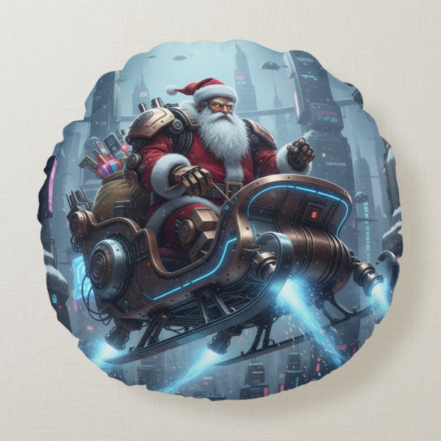 Holiday Throw Pillow Rond Kussen (Voorkant)