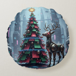 Holiday Throw Pillow Rond Kussen