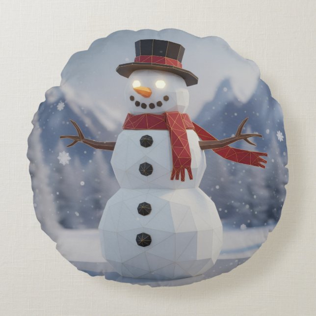 Holiday Throw Pillow Rond Kussen (Voorkant)