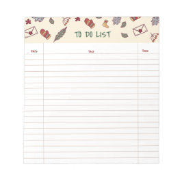 Holiday To-Do List Notepad Notitieblok