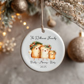 Holiday Toast Family Christmas Keramisch Ornament