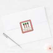 Holiday Topiary Gift Sticker (Envelop)